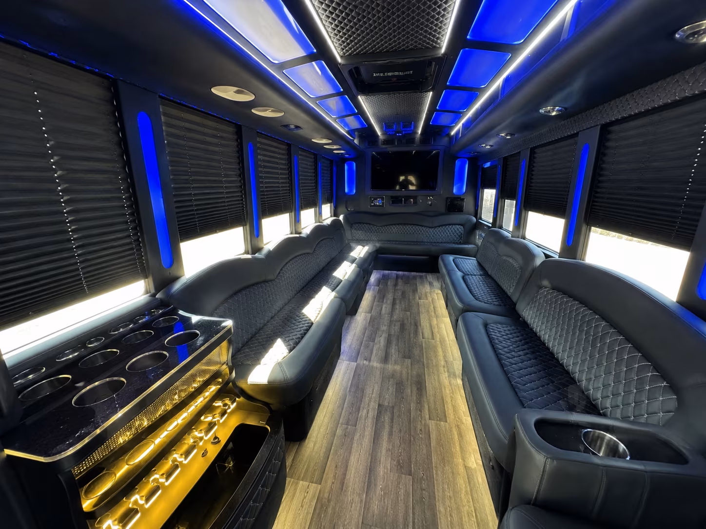 Wilmington Bachelor & Bachelorette Transportation party bus exterior