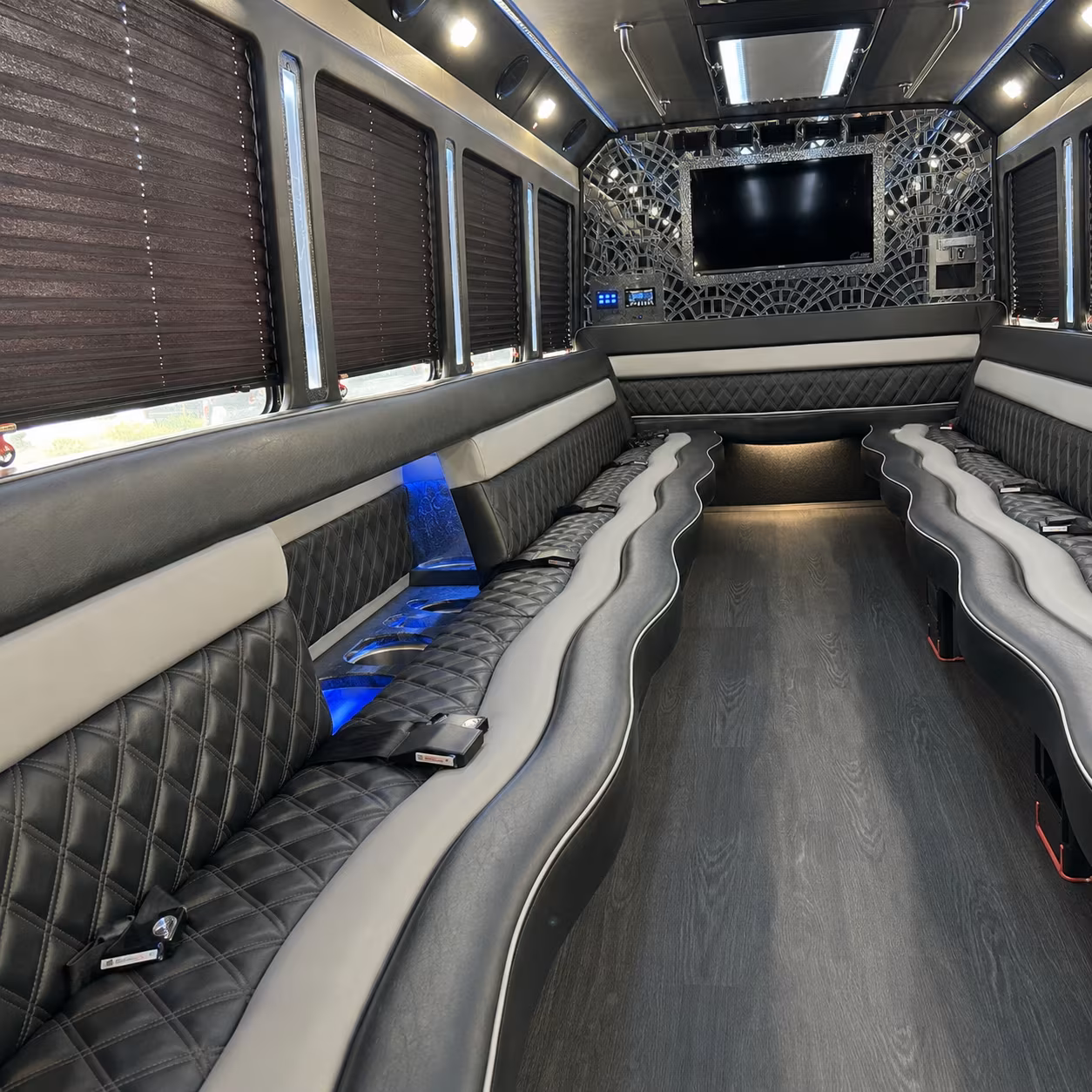 Wilmington Concert & Music Festival Transportation party bus exterior