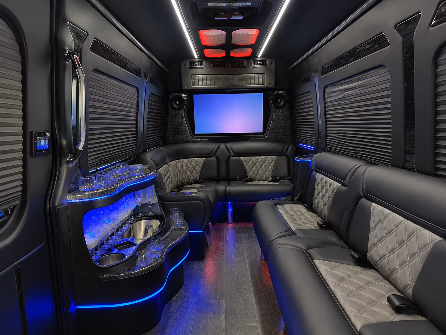 Wilmington Corporate Transportation party bus exterior