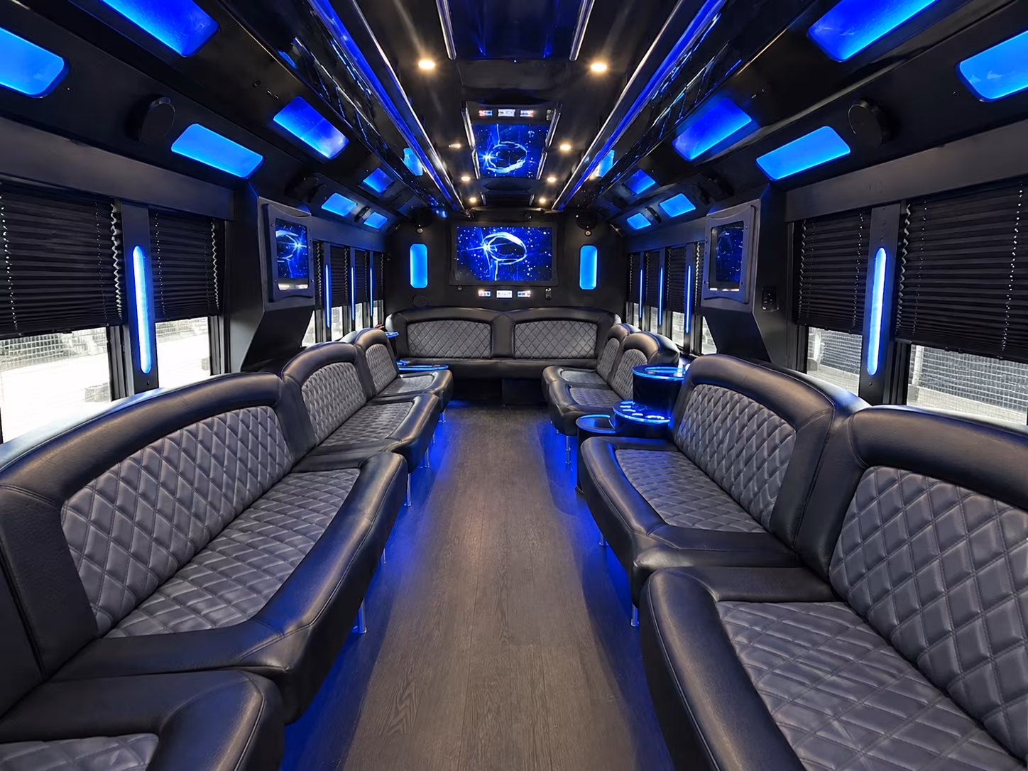 Wilmington Private Event Transportation party bus exterior