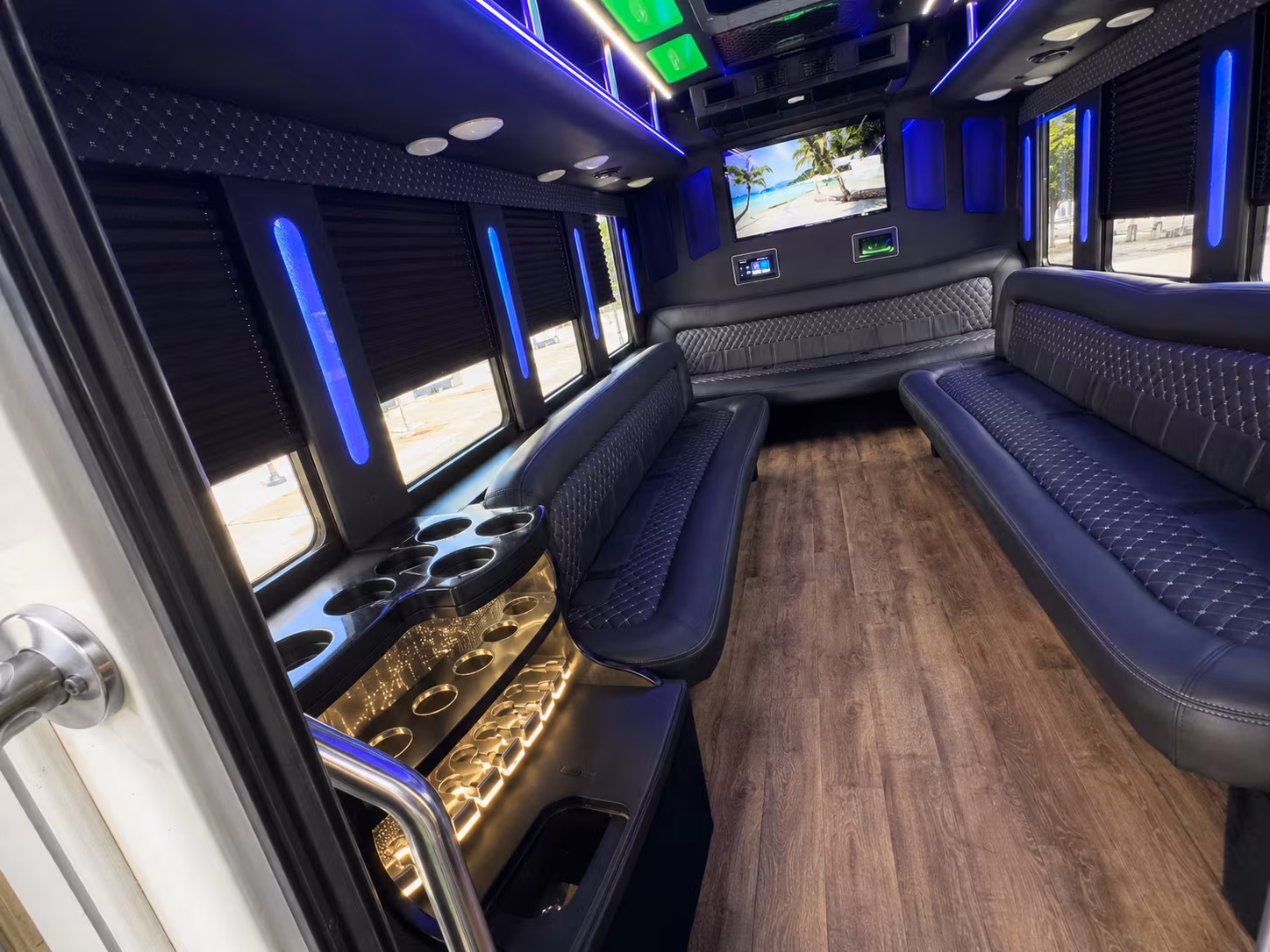 Wilmington Private Event Transportation party bus exterior