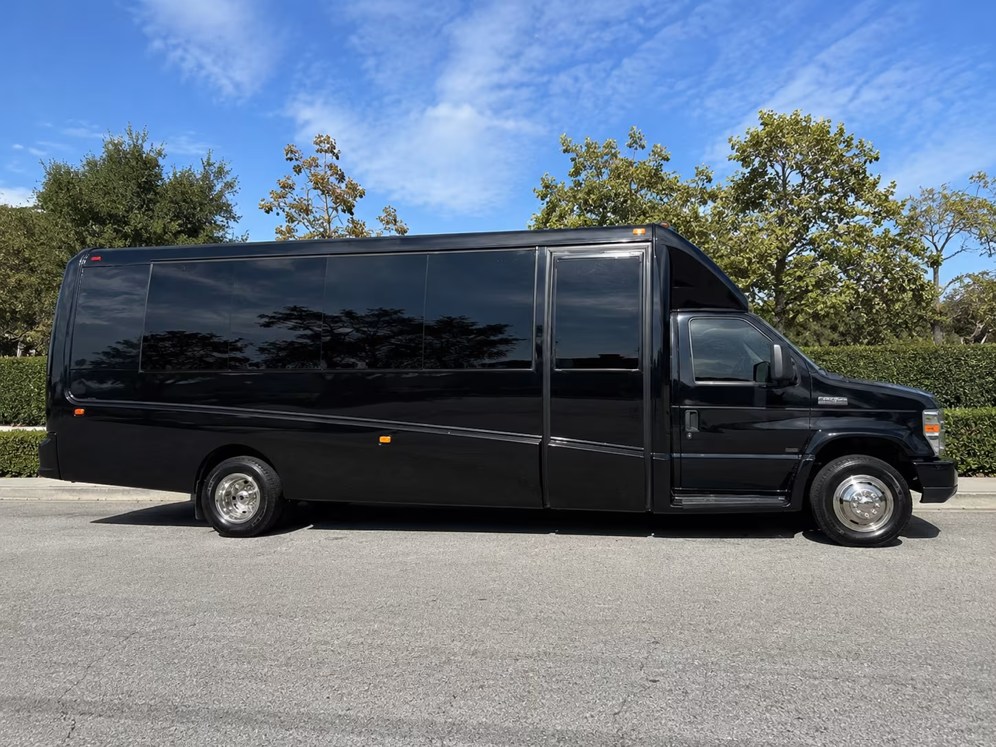 Wilmington School Event Transportation party bus exterior