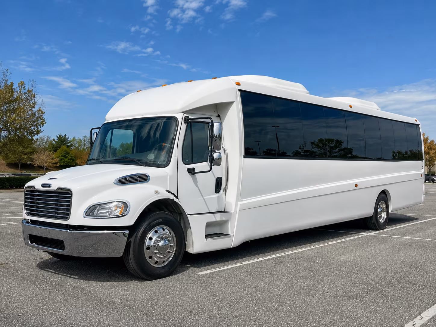 Wilmington Sporting Event Transportation party bus exterior