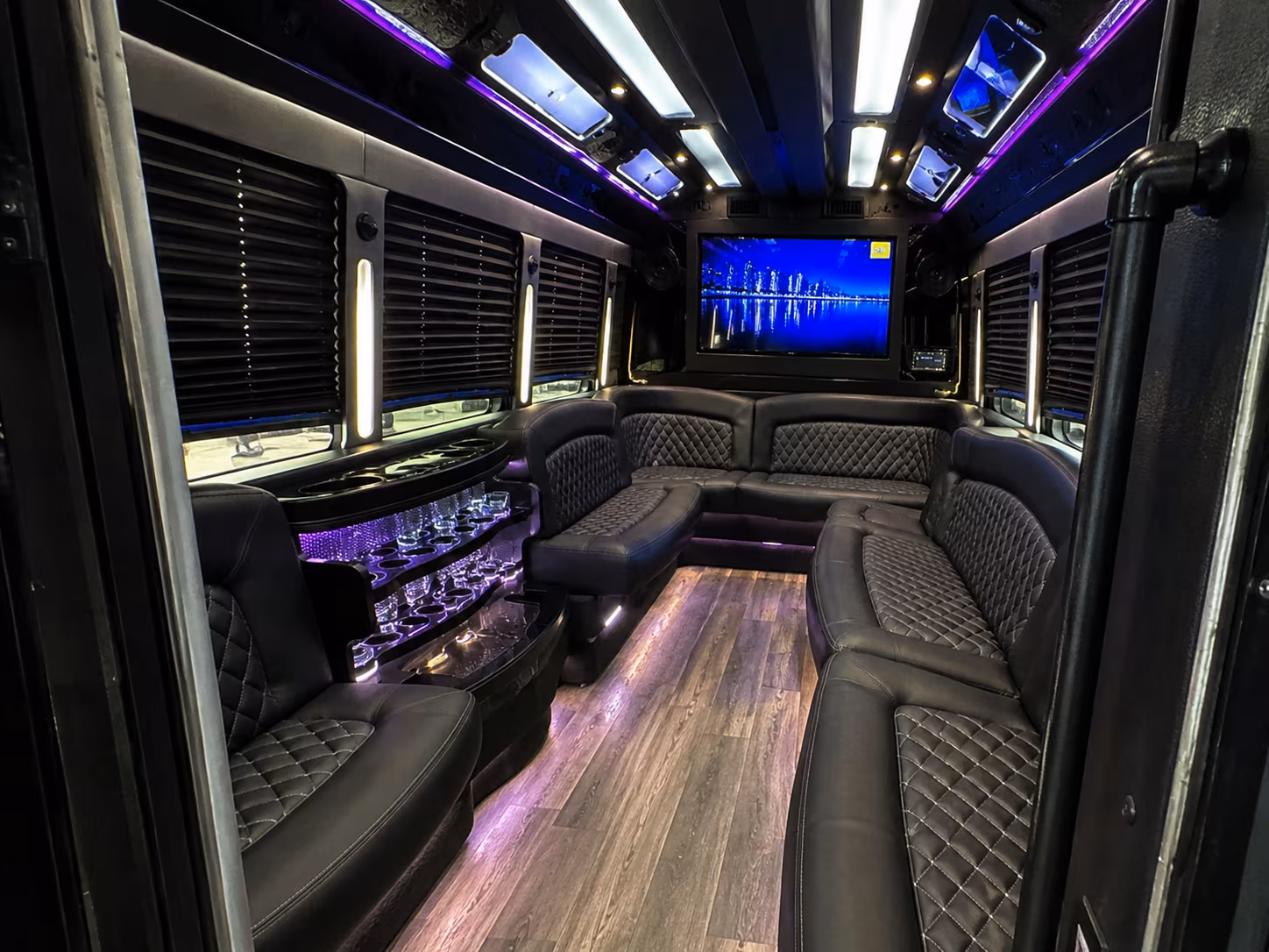 Wilmington Sporting Event Transportation party bus exterior