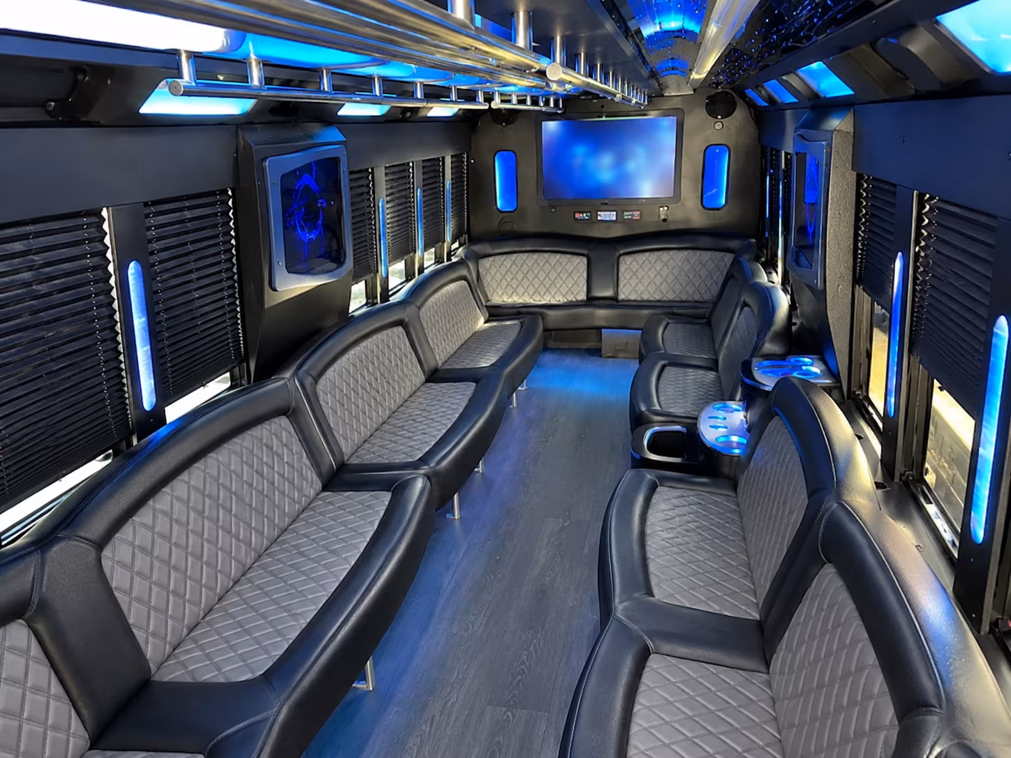 Wilmington Wedding Transportation party bus exterior