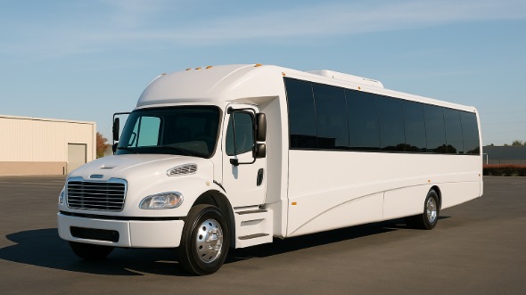 Exterior of Wilmington Party Bus Company's 25 Passenger Party Bus in Cary