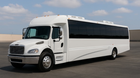 Exterior of Wilmington Party Bus Company's 28 Passenger Party Bus in Rocky Mount