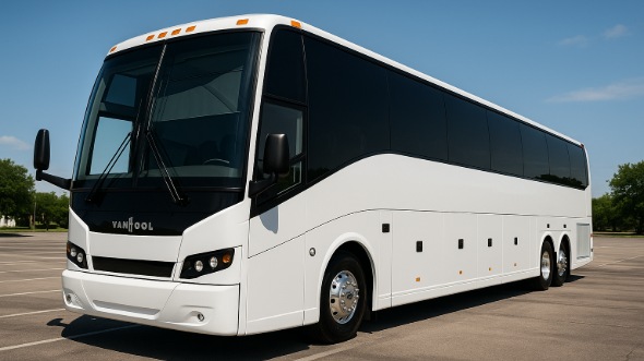 Exterior of Wilmington Party Bus Company's 40 Passenger Party Bus in Apex
