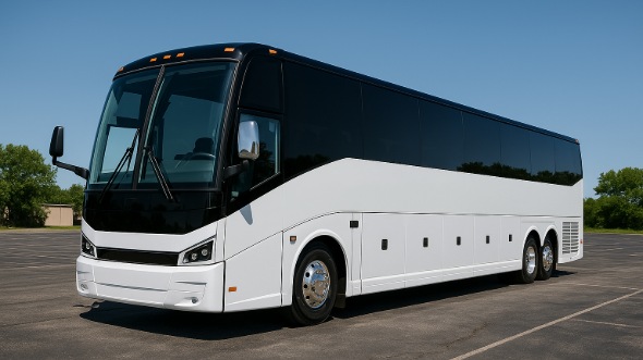 Exterior of Wilmington Party Bus Company's 40 Passenger Party Bus in Fayetteville
