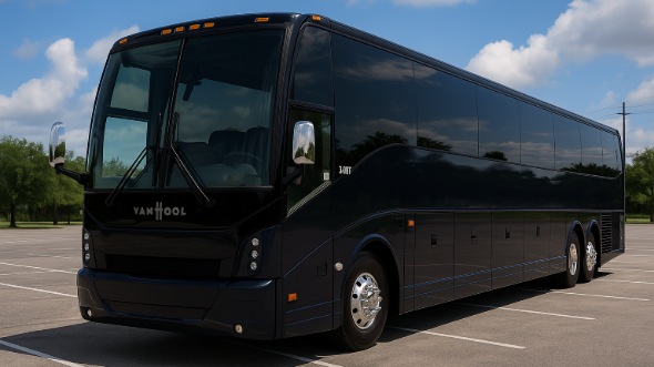 Exterior of Wilmington Party Bus Company's 50 Passenger Party Bus in Cary