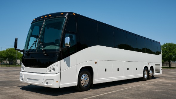 Exterior of Wilmington Party Bus Company's 54 Passenger Charter Bus in Wilmington