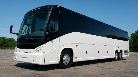 Exterior of Wilmington Party Bus Company's ADA Charter Bus in Wilmington